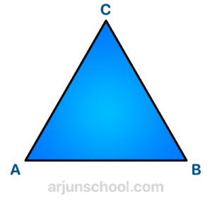 AB, BC, and CA are the sides of triangle ABC