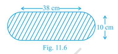 Fig 11.6 (stadium shape 38 by 10)